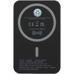 Acrab 15 W 10.000 mAh magnetische kabellose Powerbank mit 20 W PD aus recyceltem Kunststoff Schwarz