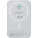 Acrab 10.000 mAh 15W magnetic wireless power bank with 20W PD - made from recycled plastic White