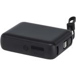 Acrux 35 W 10.000 mAh Tablet Powerbank mit integriertem Typ-C-Kabel aus recyceltem Kunststoff Schwarz