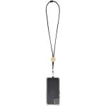 Adhab smartphone lanyard with bamboo details Black