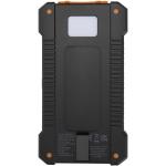 Altair 5000 mAh 10W recycled plastic rugged solar power bank with built-in torch Black