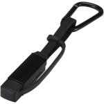 Algieba 65 W 3-in-1-Ladekabel aus recyceltem Aluminium mit Karabinerhaken Schwarz