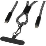 SMART 65W RPET Ladekabel mit Lanyard Schwarz