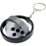 Spinx Gyroskop Fidget Schlüsselanhänger aus recyceltem Kunststoff Schwarz