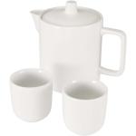 Suki teapot and cups set White