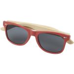 Sun Ray Bambus Sonnenbrille Rot