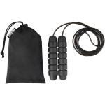 Austin soft skipping rope in recycled PET pouch Black