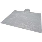 Fog poncho in round plastic container with carabiner White