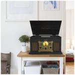 Prixton Century Vinyl Plattenspieler und Musikplayer Schwarz