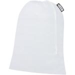 Recycled polyester grocery bag 30x41 cm White