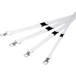 Lois Sublimation RPET-Lanyard mit Sicherheitsverschluss, schwarz/weiss Schwarz/weiss | 10mm