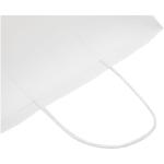 Kraftpapiertasche 80 g/m² mit gedrehten Griffen – mittel Weiß