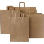 Kraft 80-90 g/m2 paper bag with flat handles - large Nature