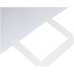 Kraftpapiertasche 80-90 g/m² mit flachen Griffen – XL Weiß