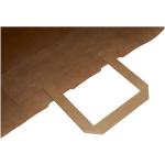 Kraft 80-90 g/m2 paper bag with flat handles - 34 x 20 x 35 cm Nature