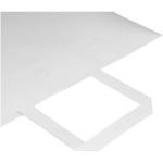 Kraft 80–90 g/m² Papiertasche mit flachen Griffen – 32 × 17 × 39 cm Weiß