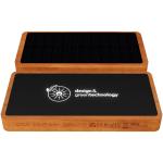 SCX.design P32 Solar-Powerbank 10.000 mAh mit Leuchtlogo Holz