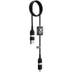 SCX.design C32 60W Ladekabel mit Schalter und Leuchtlogo Schwarz