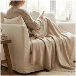 Citizen Green Axel Decke aus Bio Baumwolle Beige