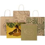 Kraft 120 g/m2 paper bag with twisted handles - large Nature