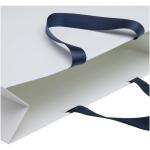 Smartfold Papiertüte, 210 g/m², mit Bandgriffen und matter Laminierung – 42 x 12 x 35 cm Blau
