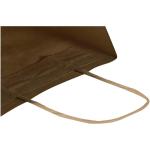 Kraft Papiertüte aus 120 g/m² Kraftpapier mit gedrehten Tragegriffen – 18 x 9 x 23 cm Natur