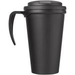 Americano® Grande 350 ml mug with spill-proof lid Black/black