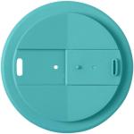 Americano® Eco 350 ml recycelter Becher mit auslaufsicherem Deckel Aquamarinblau