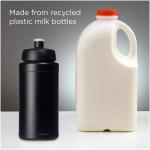 Baseline 500 ml recycled sport bottle Black/black