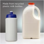 Baseline 500 ml recycled sport bottle White/blue