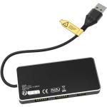SCX.design H20 8-in-1 USB hub with dual input and 6-ports Black