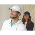 Morion 6 panel GRS recycled cool fit sandwich cap White
