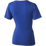Kawartha short sleeve women's organic v-neck t-shirt, aztec blue Aztec blue | XS
