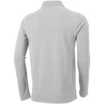 Oakville long sleeve men's polo, grey marl Grey marl | XS