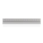 XD Collection 15cm. Aluminum triangular ruler Silver