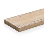 XD Collection Timberson extra thick 30cm double sided bamboo ruler Brown