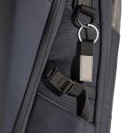 XD Collection Luxury PU keychain RCS recycled zinc alloy Black