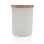 Ukiyo deluxe scented candle with bamboo lid White