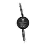 XD Xclusive Terra aufrollbares 6-in-1 45W-Kabel aus RCS recyc. Aluminium Grau