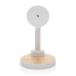 XD Xclusive Ontario 2-in-1 15W magnetischer Ladeständer aus RCS rPlastik Weiß