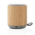 XD Collection Bamboo and fabric 3W wireless speaker Brown