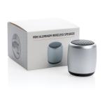 XD Collection Mini aluminium wireless speaker Silver