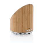 XD Xclusive Ovate bamboo 5W speaker with 15W wireless charger Brown