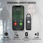 XD Collection Safio RCS re-chargeable emergency alarm with SOS function Black