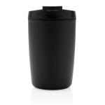 XD Collection GRS Recycled PP tumbler with flip lid Black
