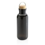 XD Collection GRS RPET bottle with bamboo lid and handle Black