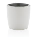 XD Collection Ceramic mug with coloured inner 300ml White/grey