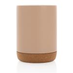 XD Collection Ceramic mug with cork base Brown