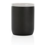 XD Collection Ceramic mug with white rim 300ml. Black/white