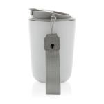 XD Collection Cuppa Vakuumbecher aus RCS-Stahl mit Umhängeband Weiß